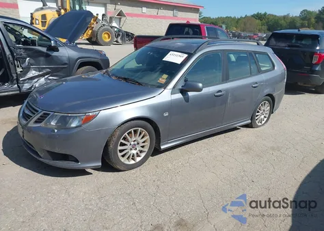 2008 Saab 9-3 2.0T z USA, uszkodzony, nr VIN YS3FB56Y581003330